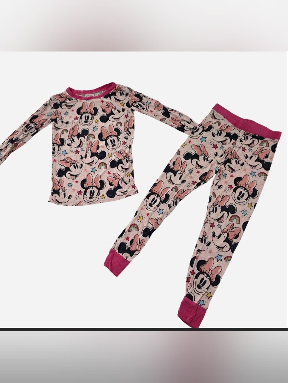 Little Sleepies Minnie Mouse-Print Pajama Set - Disney 3T